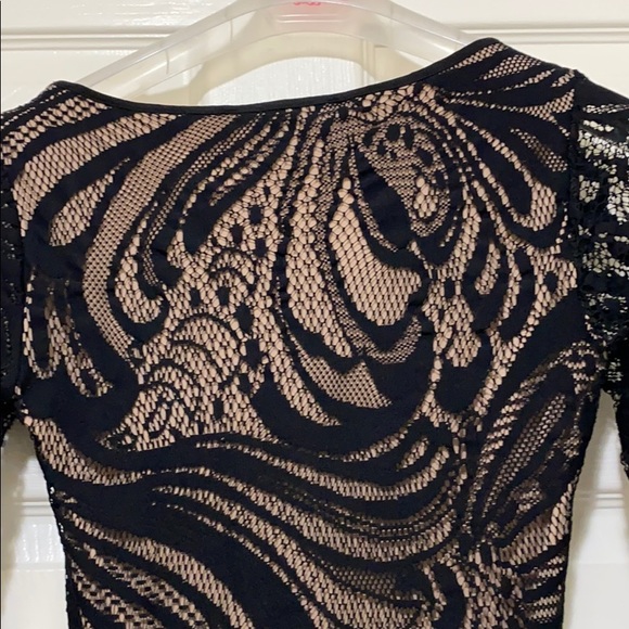 BCBG black and beige/nude cocktail dress - Picture 6 of 8